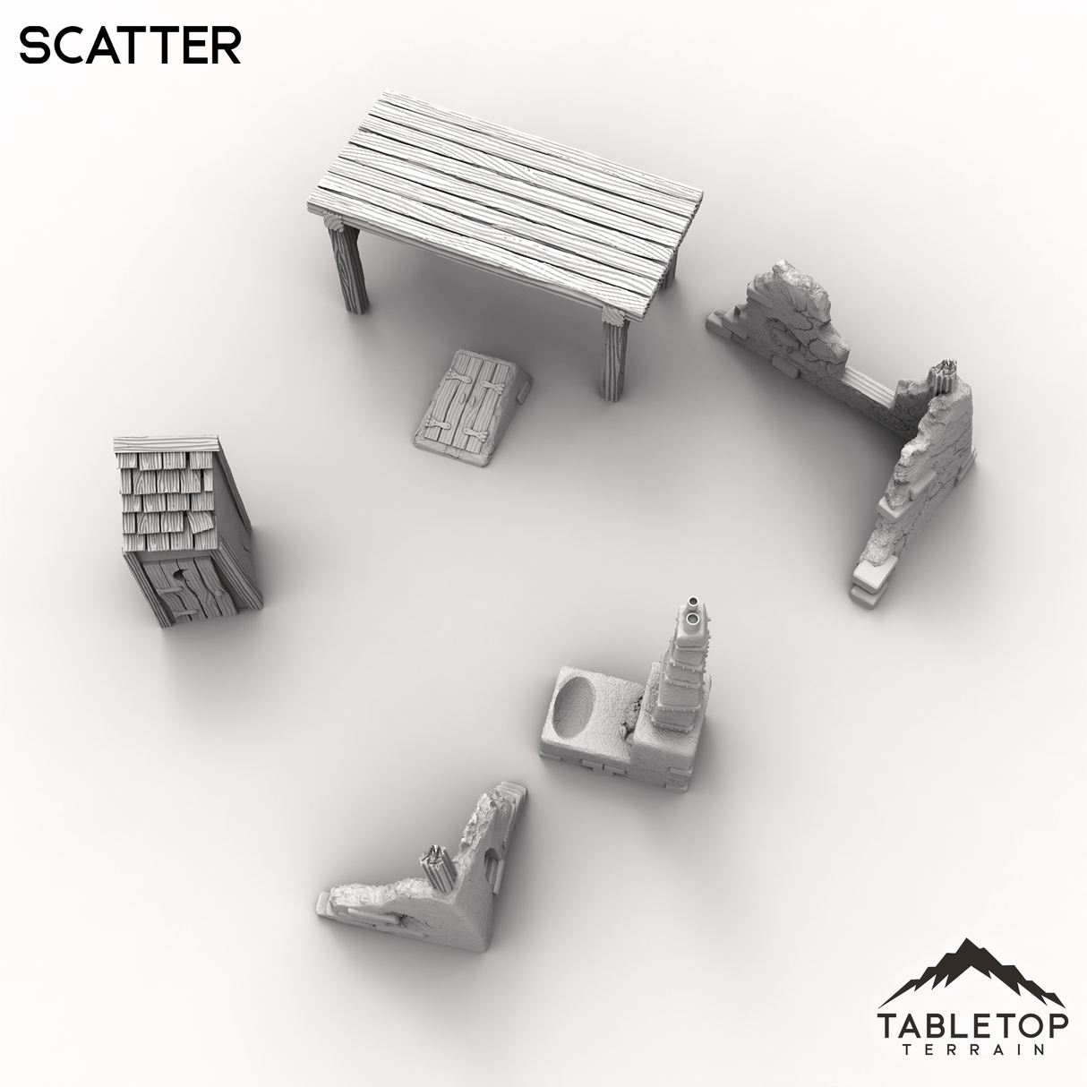 Tabletop Terrain Scatter Terrain Vexed Village - Scatter
