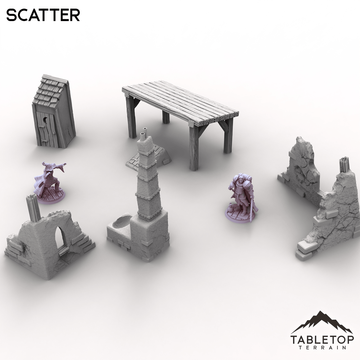 Tabletop Terrain Scatter Terrain Vexed Village - Scatter