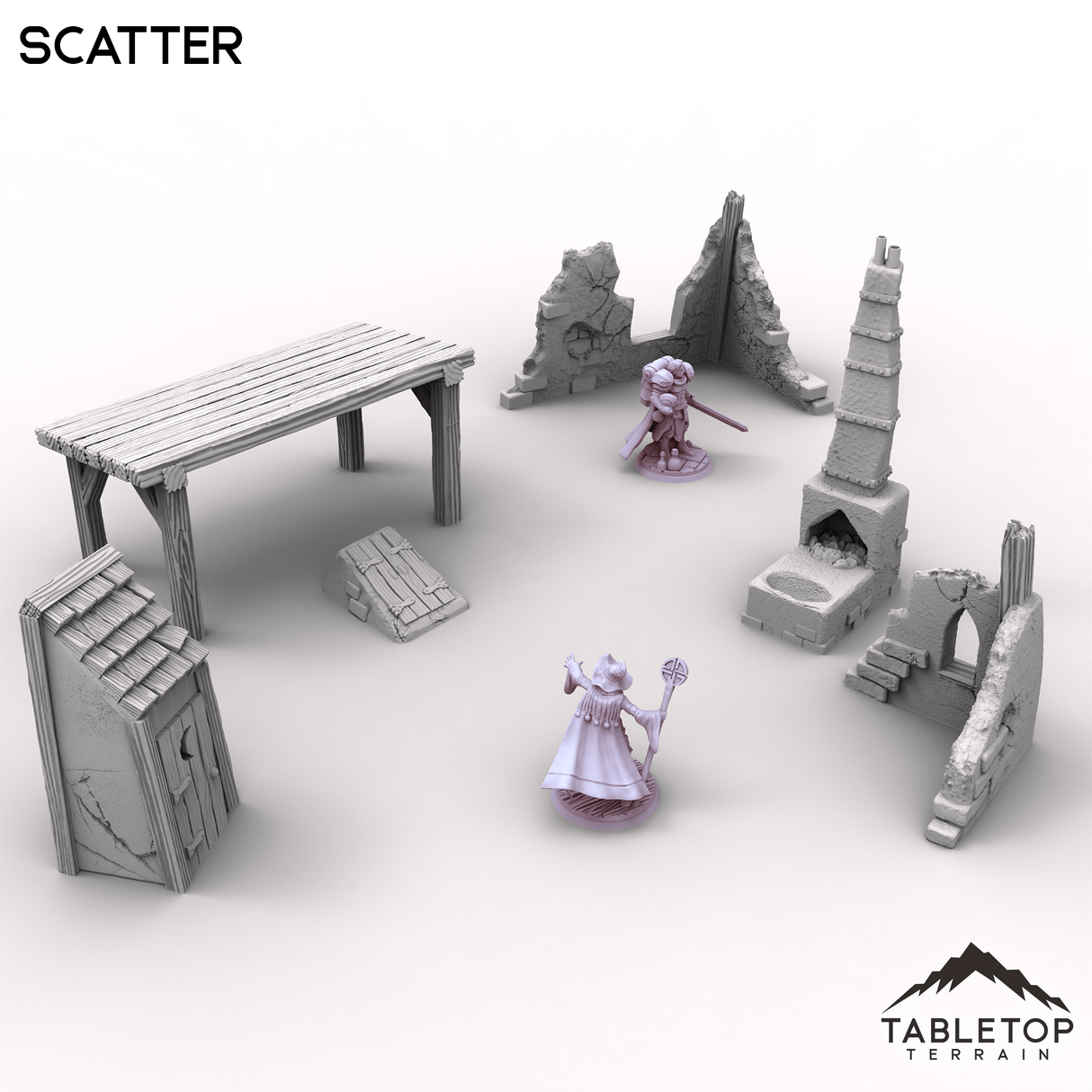 Tabletop Terrain Scatter Terrain Vexed Village - Scatter