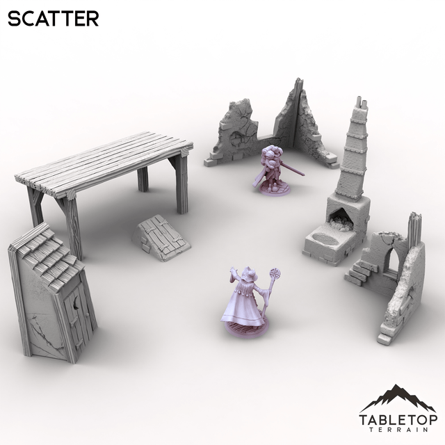 Tabletop Terrain Scatter Terrain Vexed Village - Scatter