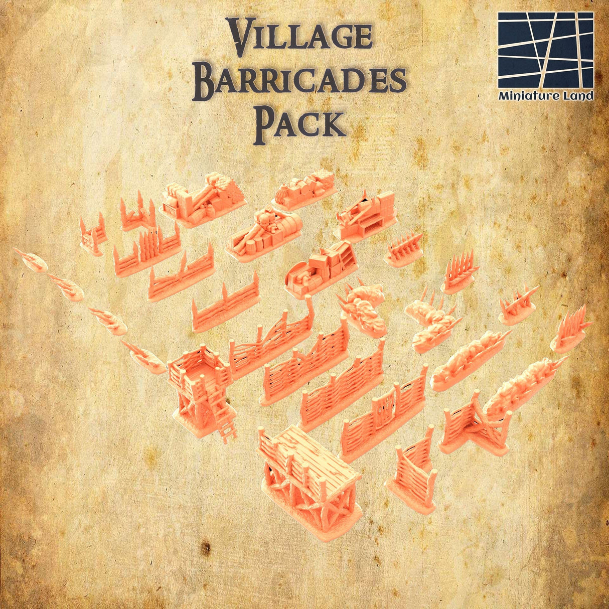 Tabletop Terrain Scatter Terrain Village Barricades