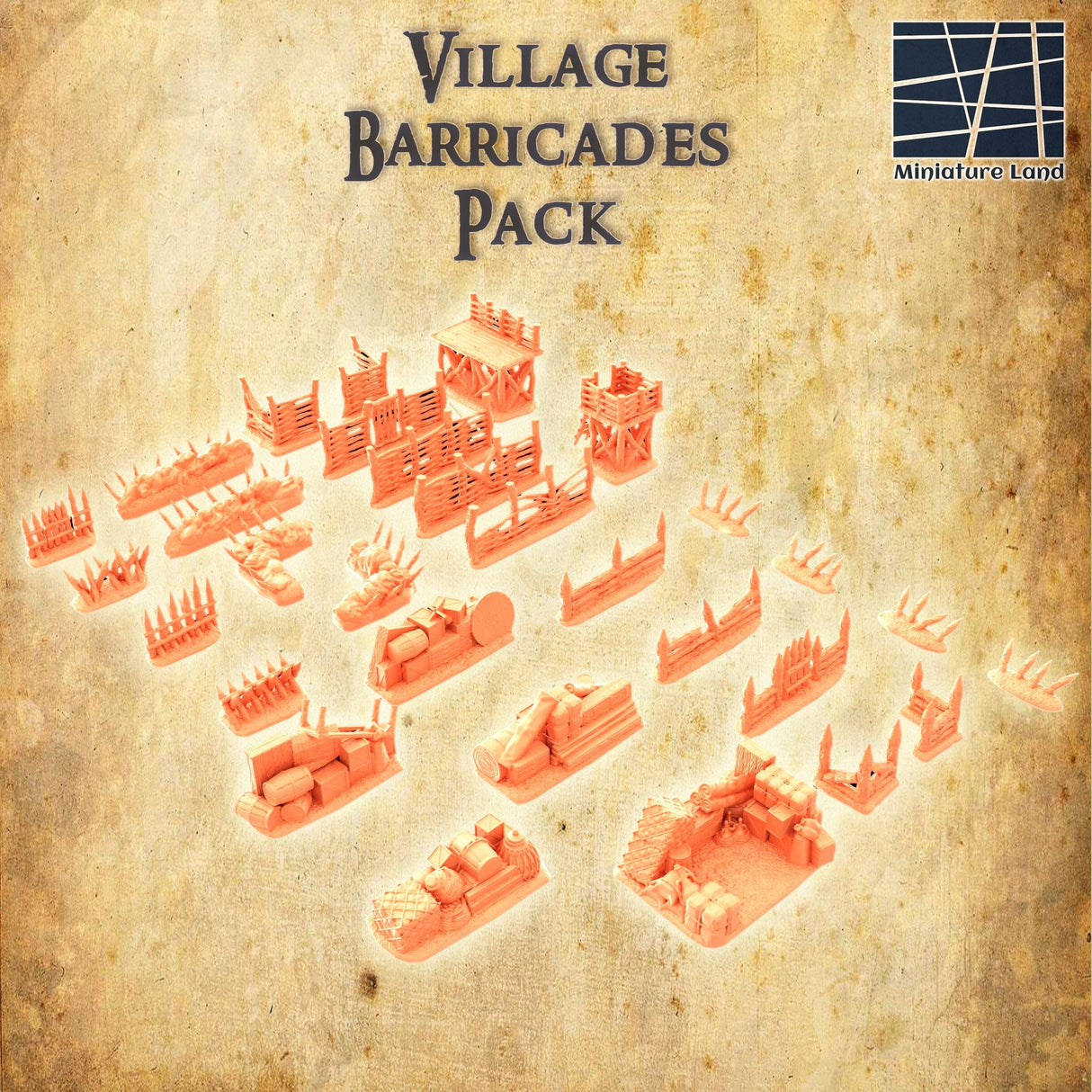 Tabletop Terrain Scatter Terrain Village Barricades