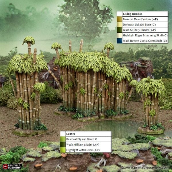 Tabletop Terrain Scatter Terrain Wilderness Scatter - The Gloaming Swamp