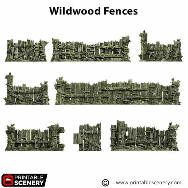 Tabletop Terrain Scatter Terrain Wildwood Fences - The Gloaming Swamp