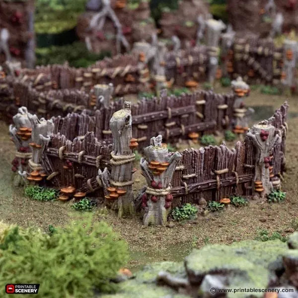 Tabletop Terrain Scatter Terrain Wildwood Fences - The Gloaming Swamp
