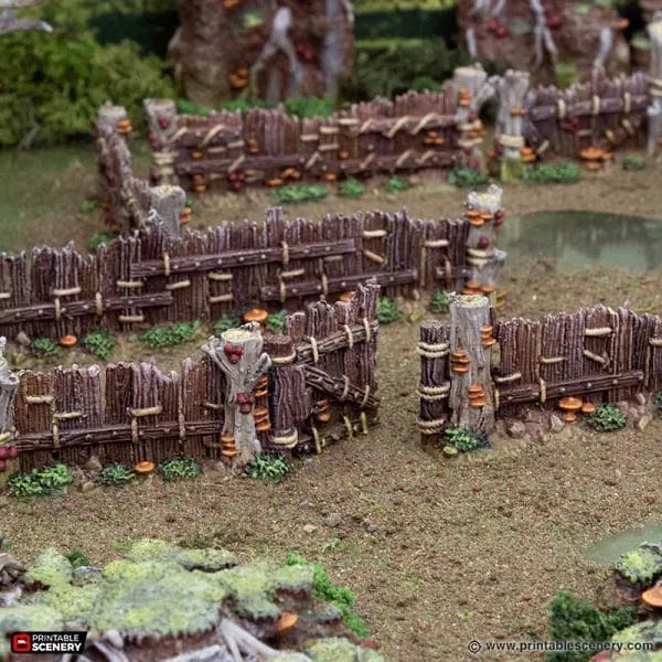 Tabletop Terrain Scatter Terrain Wildwood Fences - The Gloaming Swamp