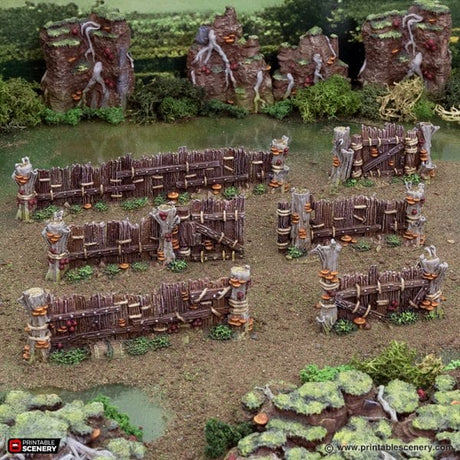 Tabletop Terrain Scatter Terrain Wildwood Fences - The Gloaming Swamp
