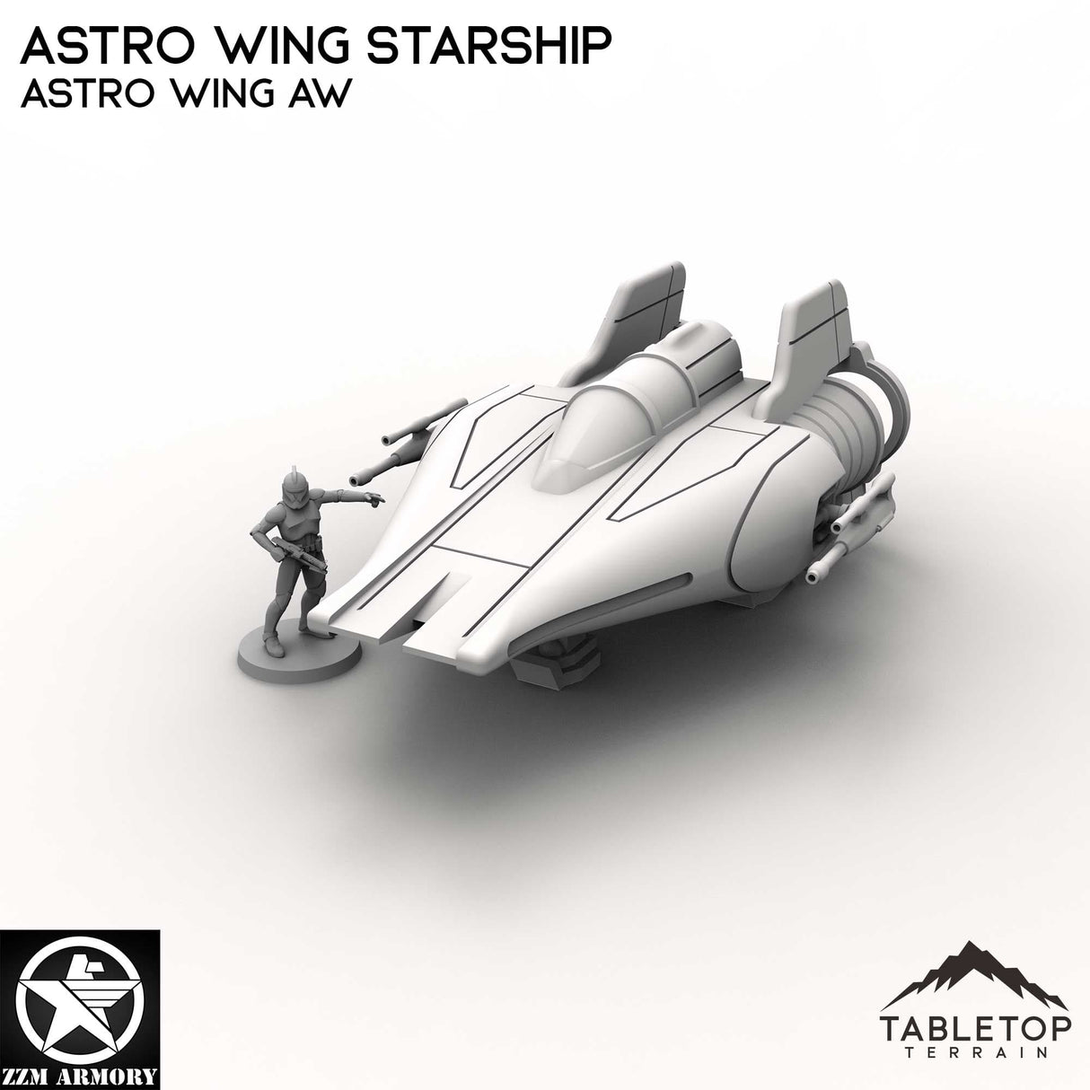 Tabletop Terrain Ship Astro Wing AW Astro Wing Starship