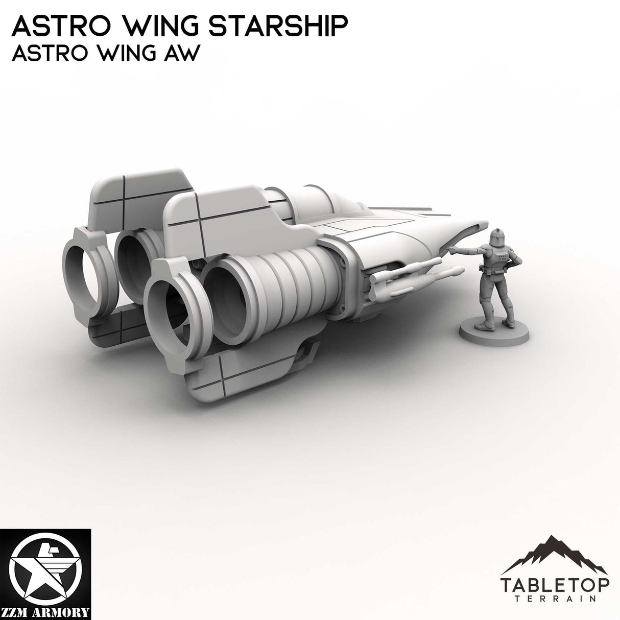 Tabletop Terrain Ship Astro Wing Starship