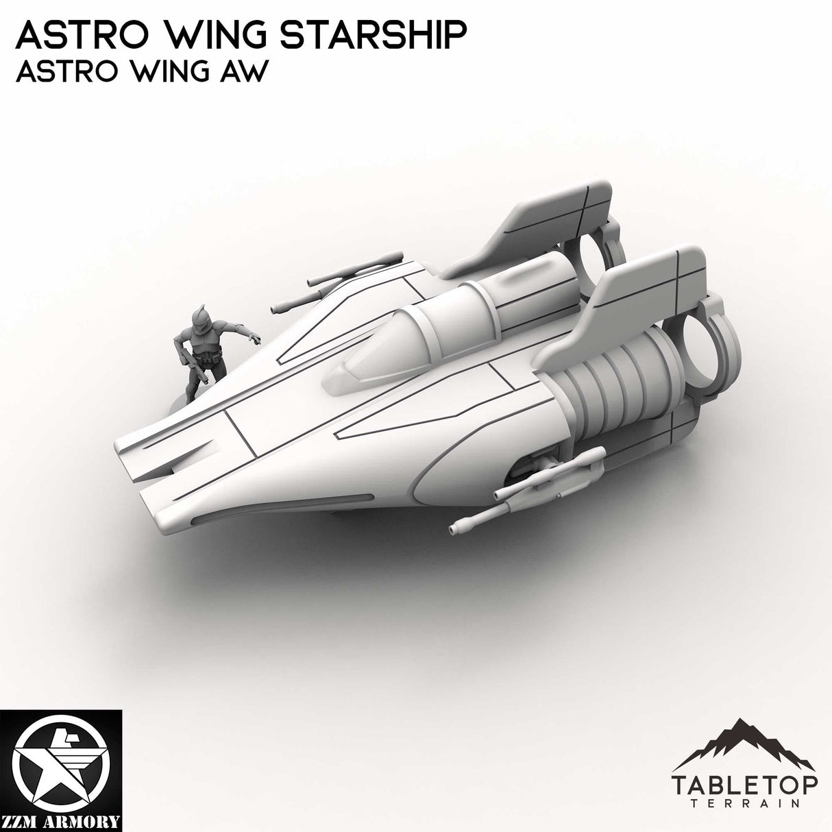 Tabletop Terrain Ship Astro Wing Starship