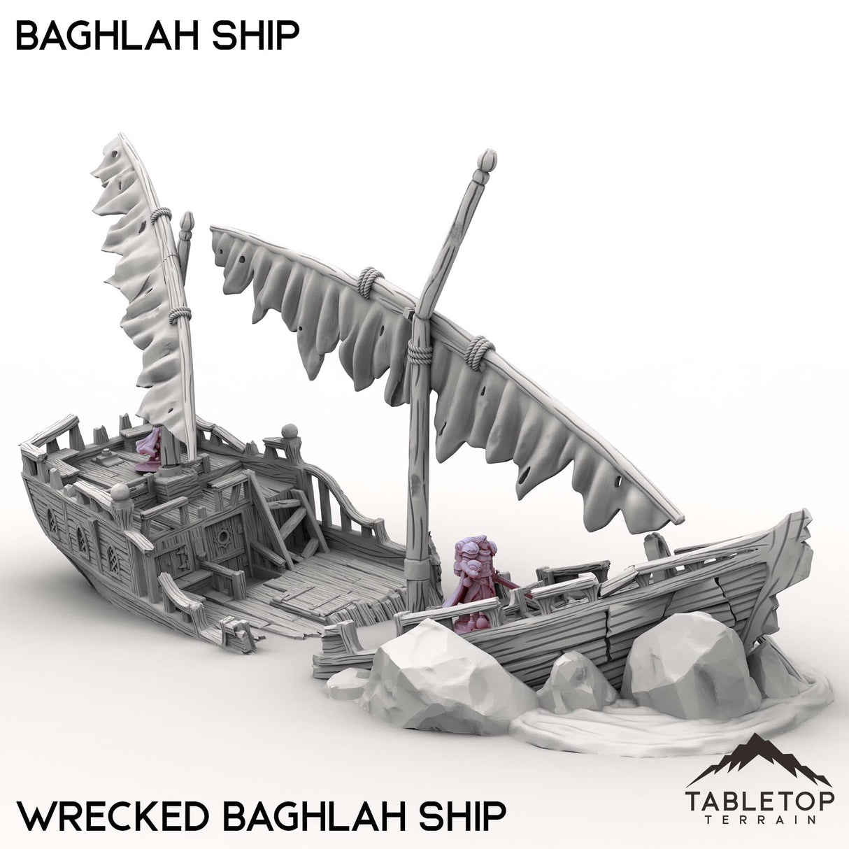 Tabletop Terrain Ship Baghlah Ship