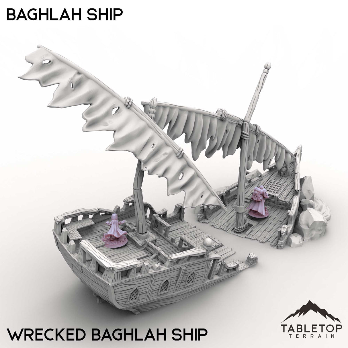Tabletop Terrain Ship Baghlah Ship