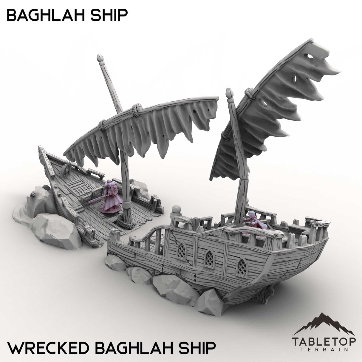 Tabletop Terrain Ship Baghlah Ship