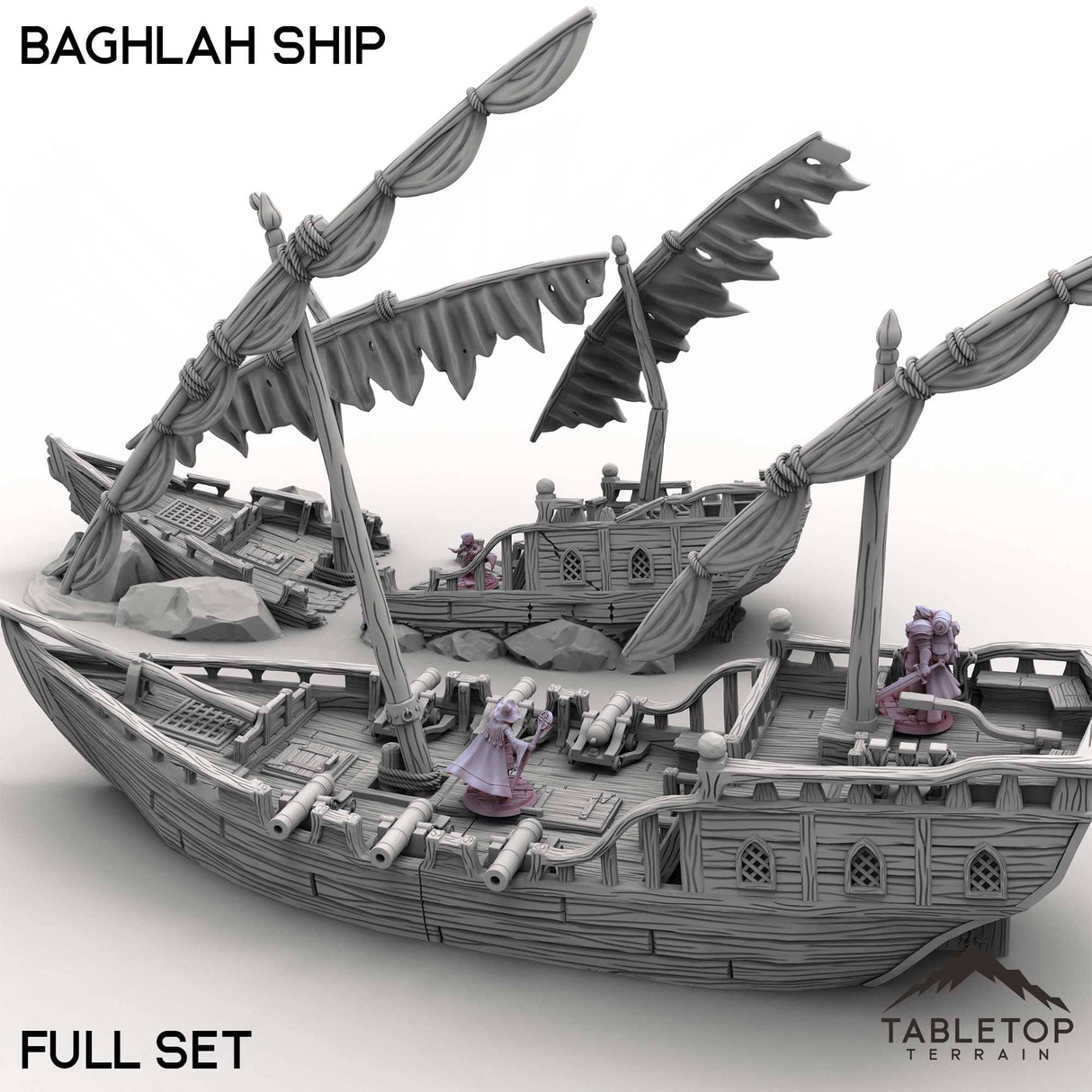Tabletop Terrain Ship Baghlah Ship