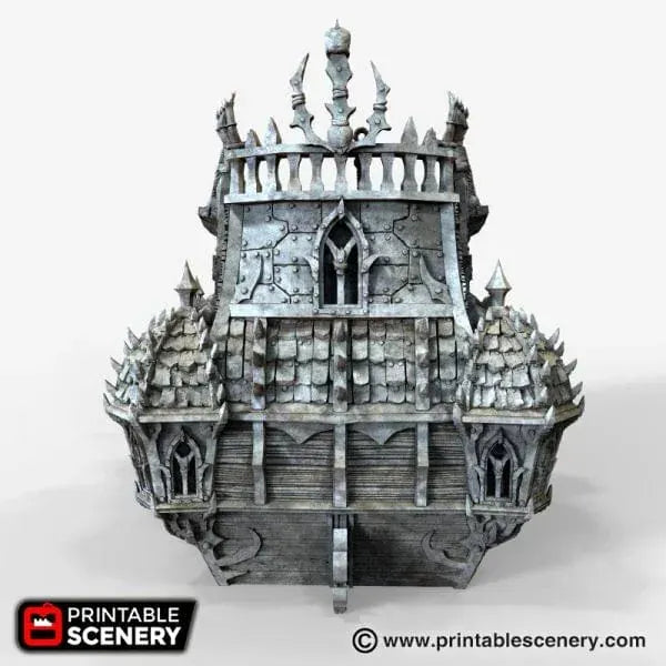 Tabletop Terrain Ship Black Ship - Pirate Ship