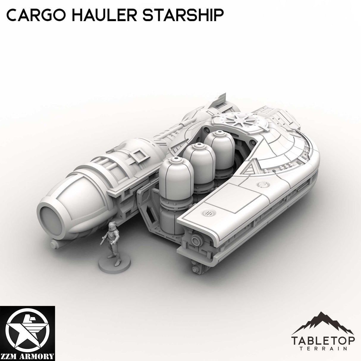Tabletop Terrain Ship Cargo Hauler Starship