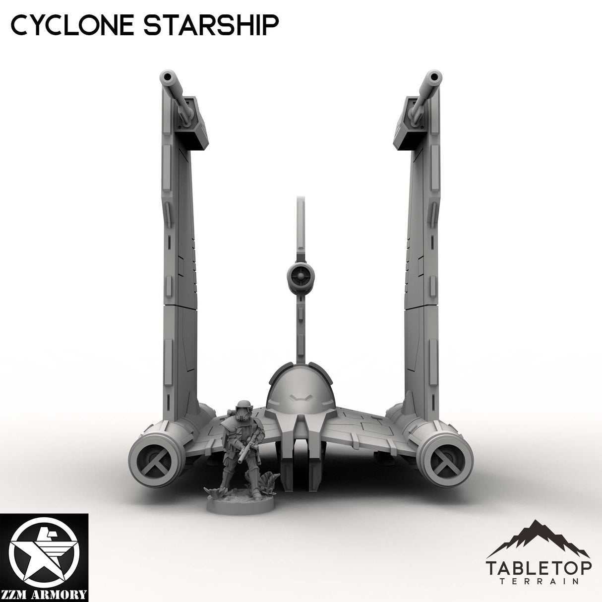 Tabletop Terrain Ship Cyclone Starship