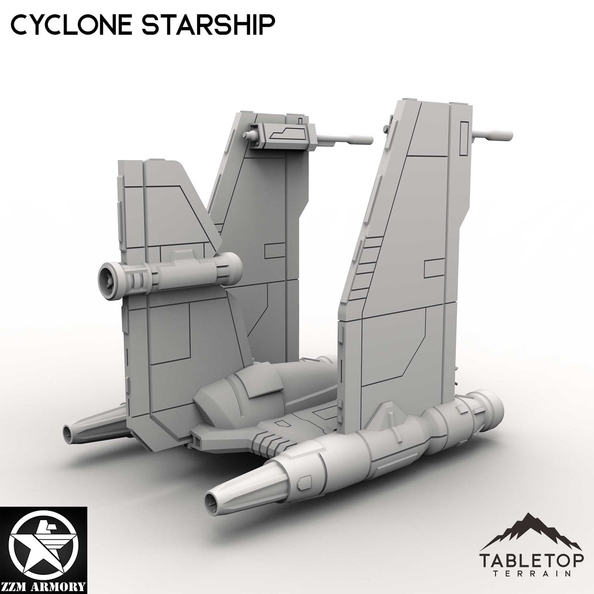 Tabletop Terrain Ship Cyclone Starship