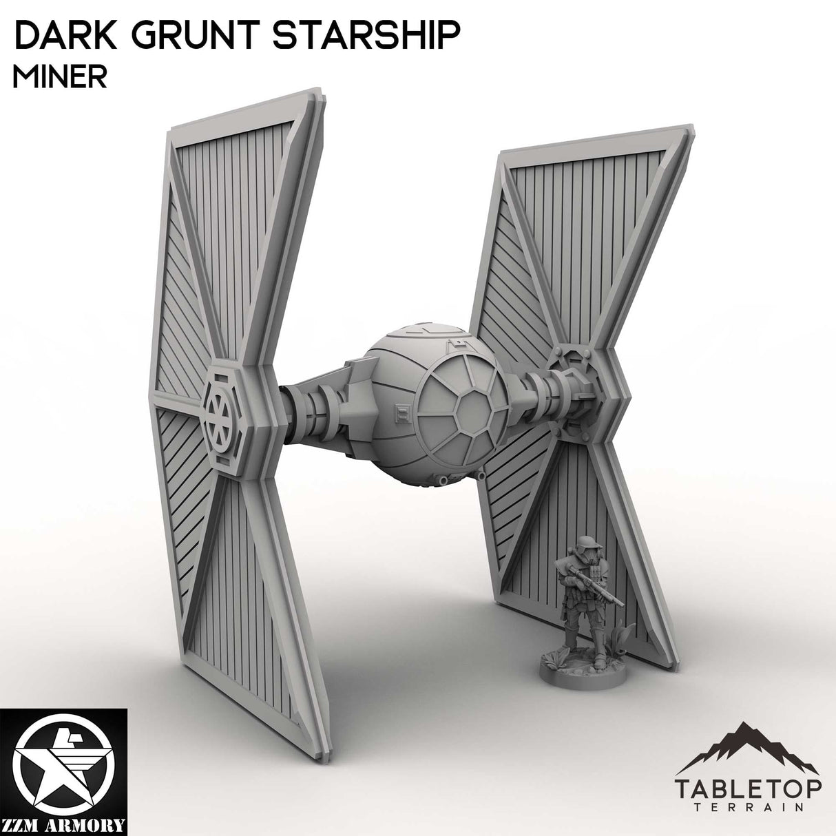 Tabletop Terrain Ship Dark Grunt Miner Dark Grunt Starship