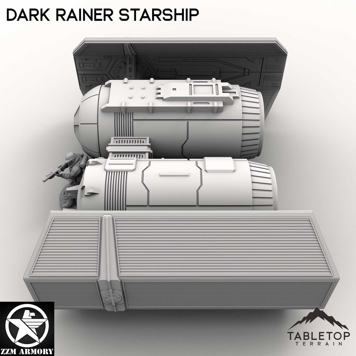 Tabletop Terrain Ship Dark Rainer Starship