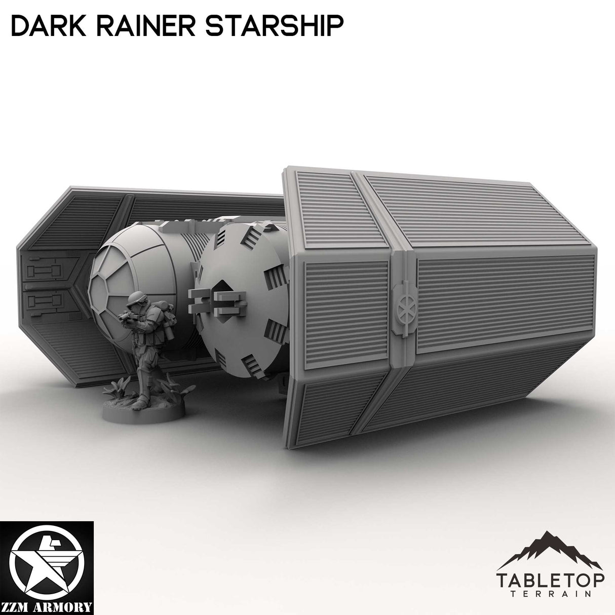 Tabletop Terrain Ship Dark Rainer Starship
