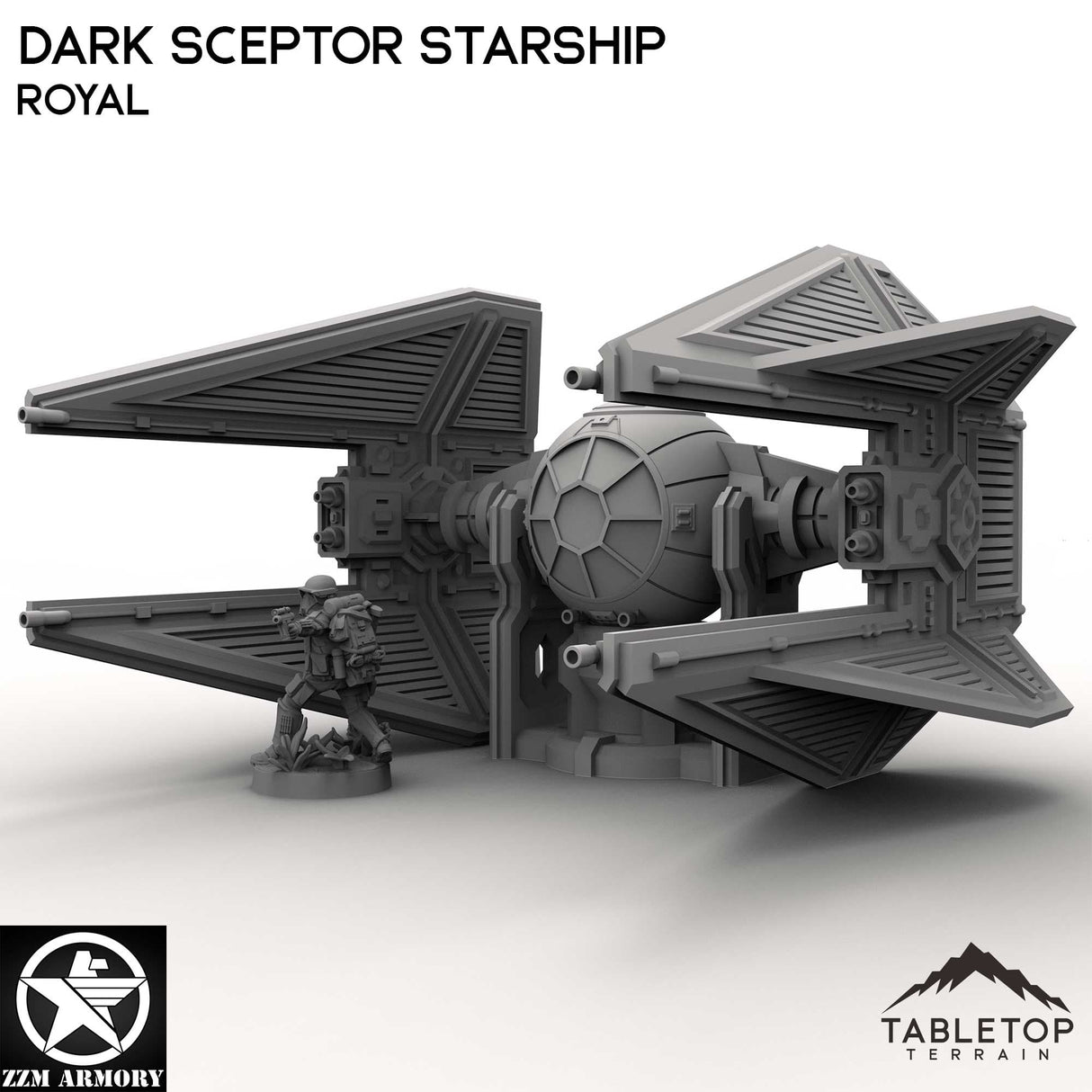 Tabletop Terrain Ship Dark Sceptor Starship