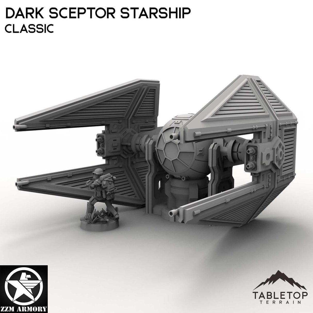 Tabletop Terrain Ship Dark Sceptor Starship