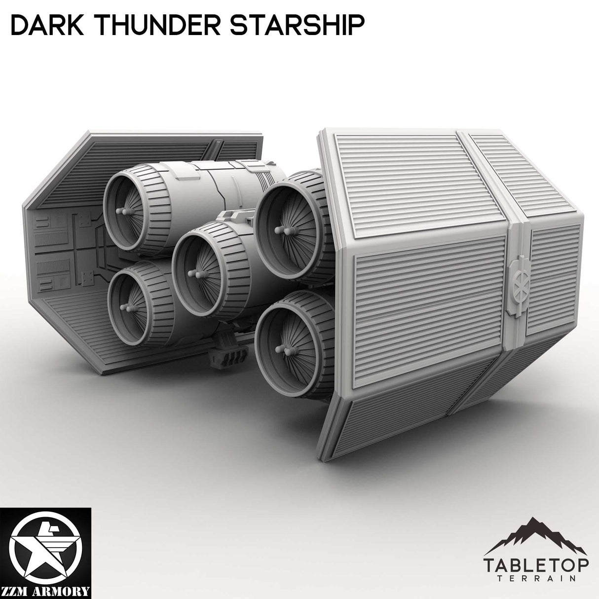 Tabletop Terrain Ship Dark Thunder Starship