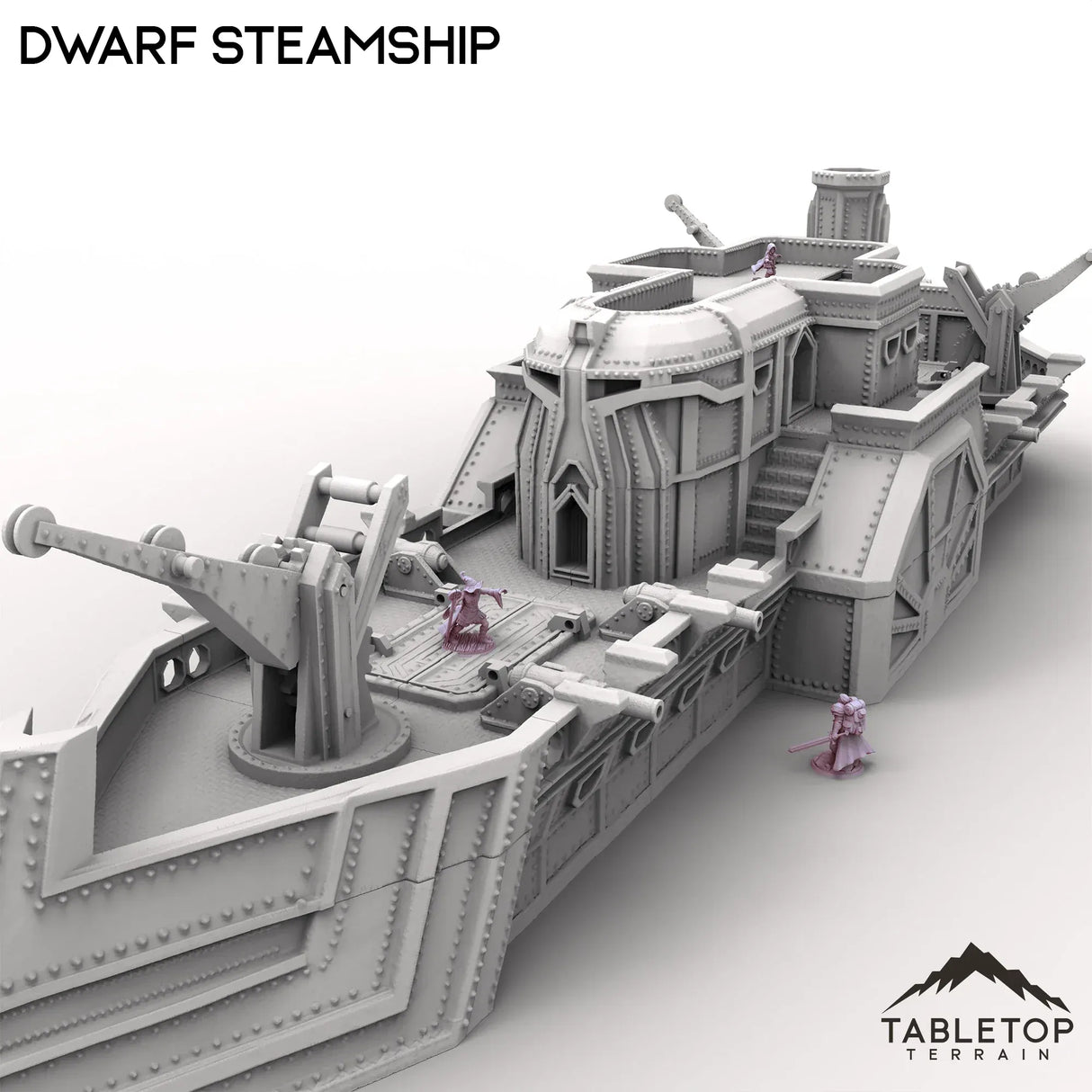 Tabletop Terrain Ship Dwarf Steam Ship