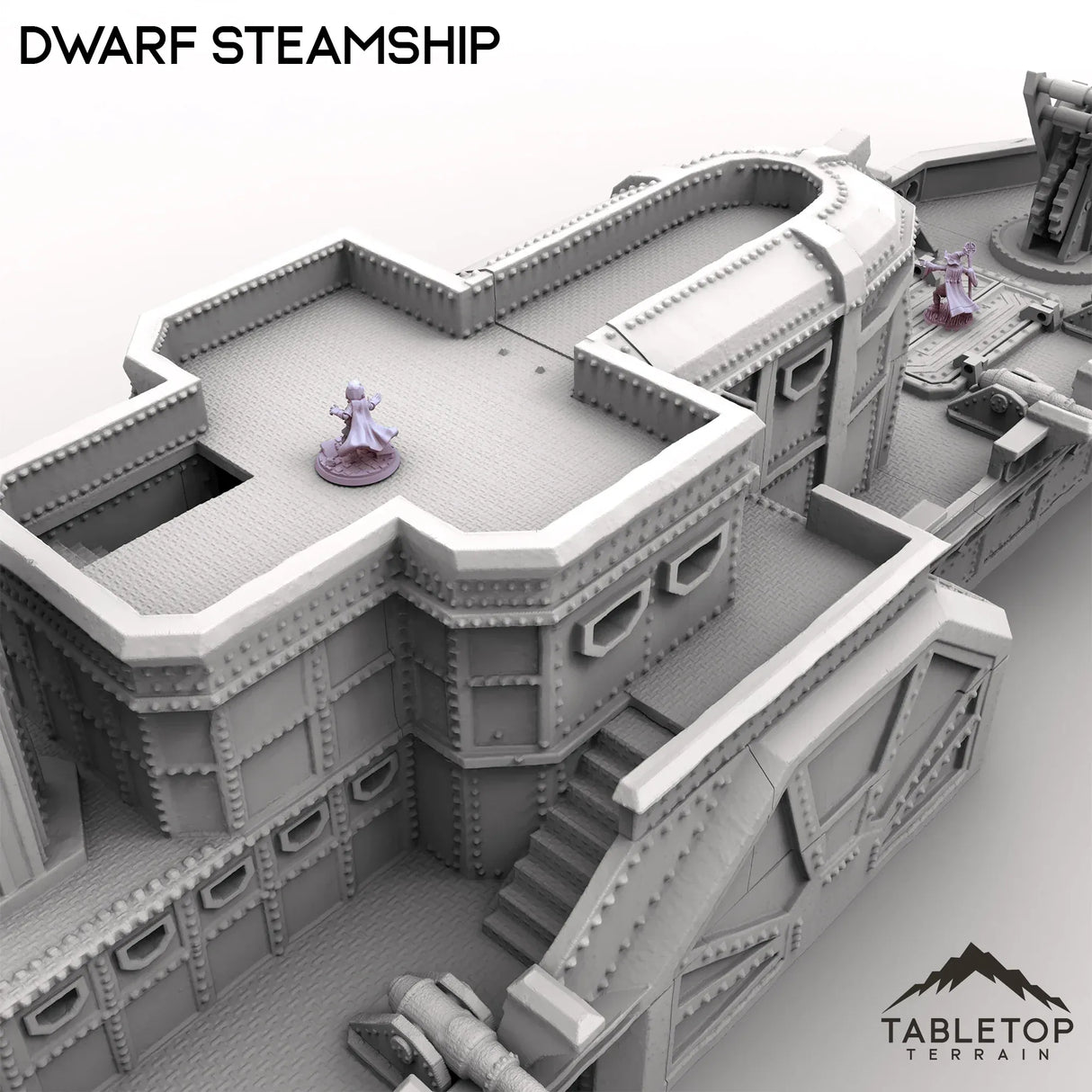 Tabletop Terrain Ship Dwarf Steam Ship