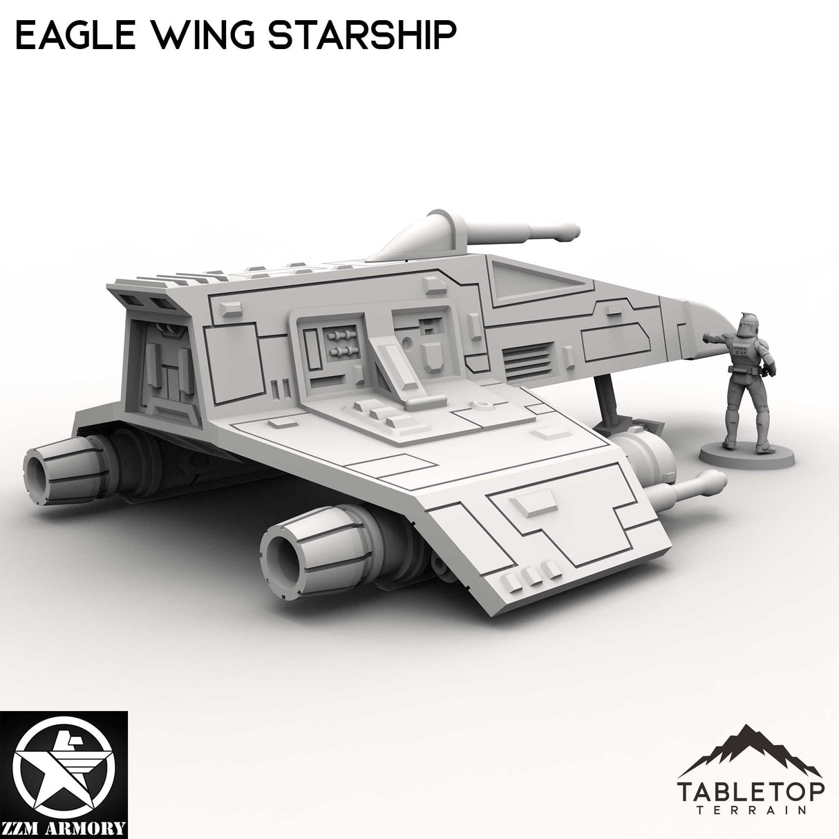 Tabletop Terrain Ship Eagle Wing Starship