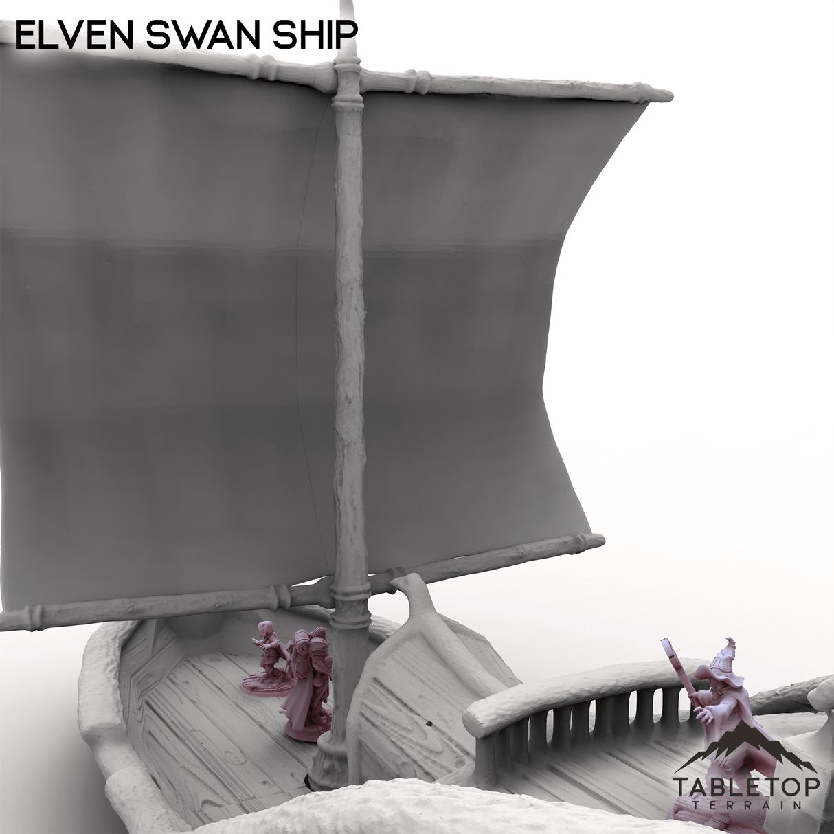 Tabletop Terrain Ship Elven Swan Ship