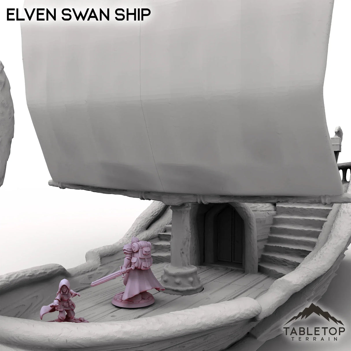 Tabletop Terrain Ship Elven Swan Ship