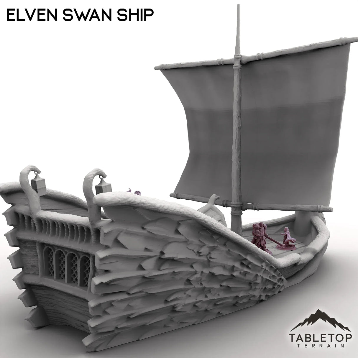 Tabletop Terrain Ship Elven Swan Ship
