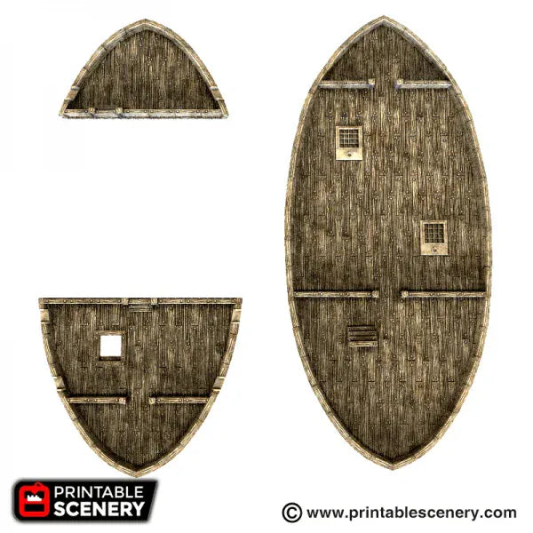 Tabletop Terrain Ship Fluyt - Pirate Ship