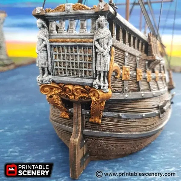 Tabletop Terrain Ship Fluyt - Pirate Ship