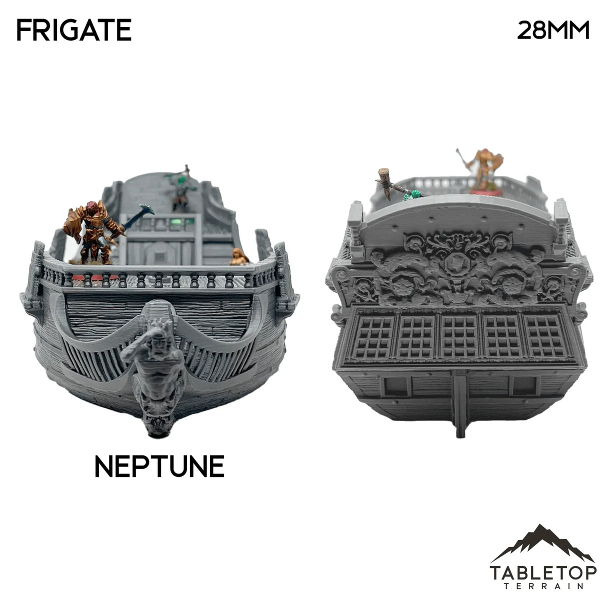 Tabletop Terrain Ship Frigate Mk2 - Pirate Ship