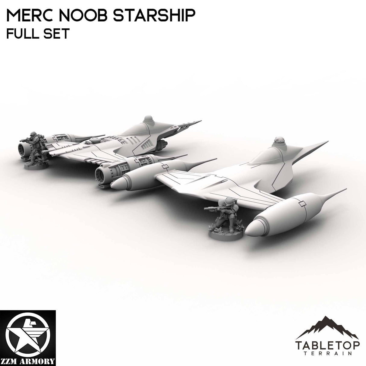 Tabletop Terrain Ship Merc Noob Starship