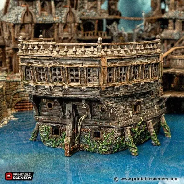 Tabletop Terrain Ship Shipwrecked Siren