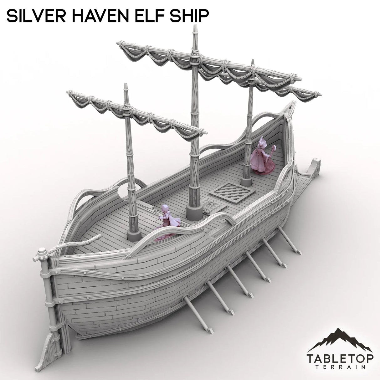 Tabletop Terrain Ship Silver Haven Elf Ship