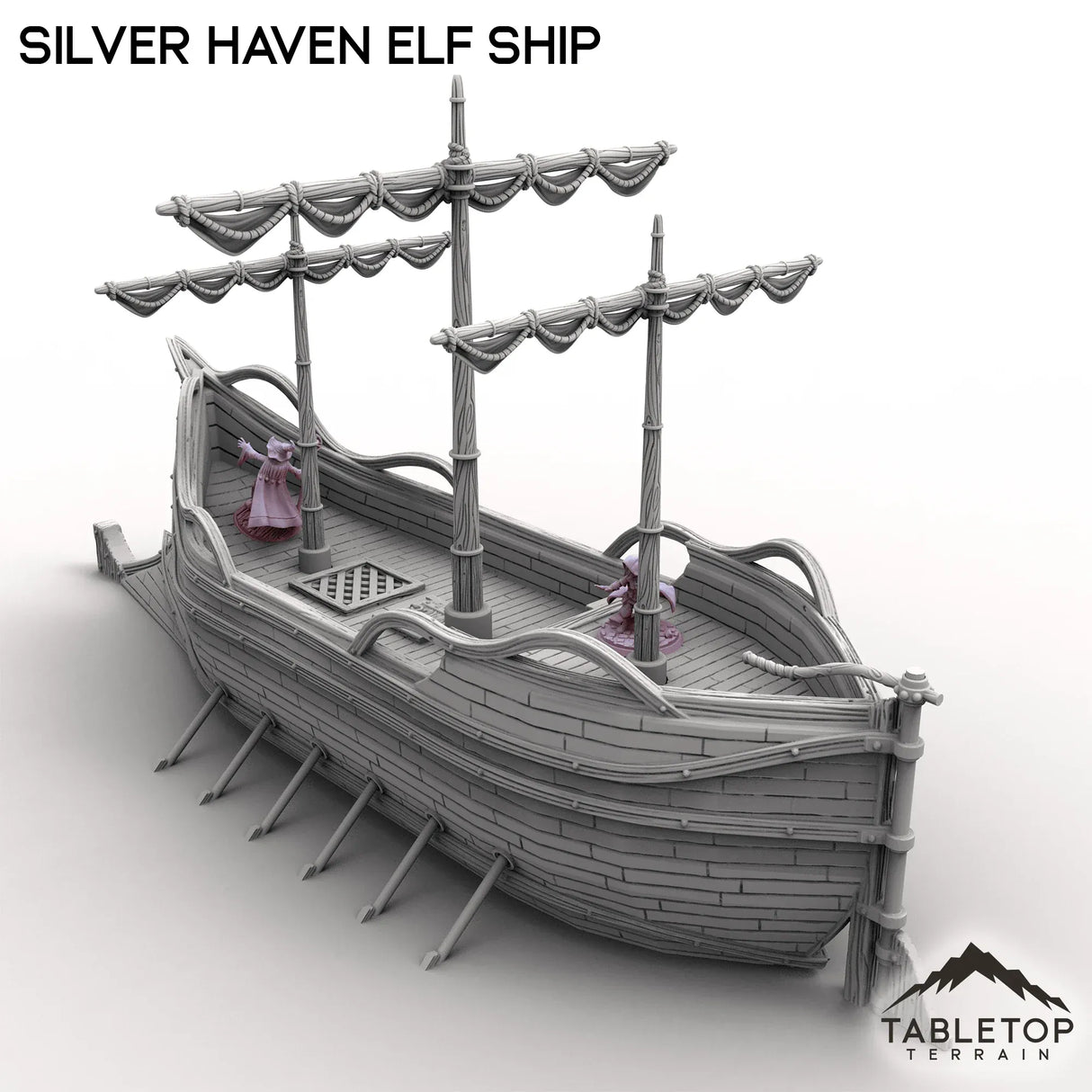 Tabletop Terrain Ship Silver Haven Elf Ship