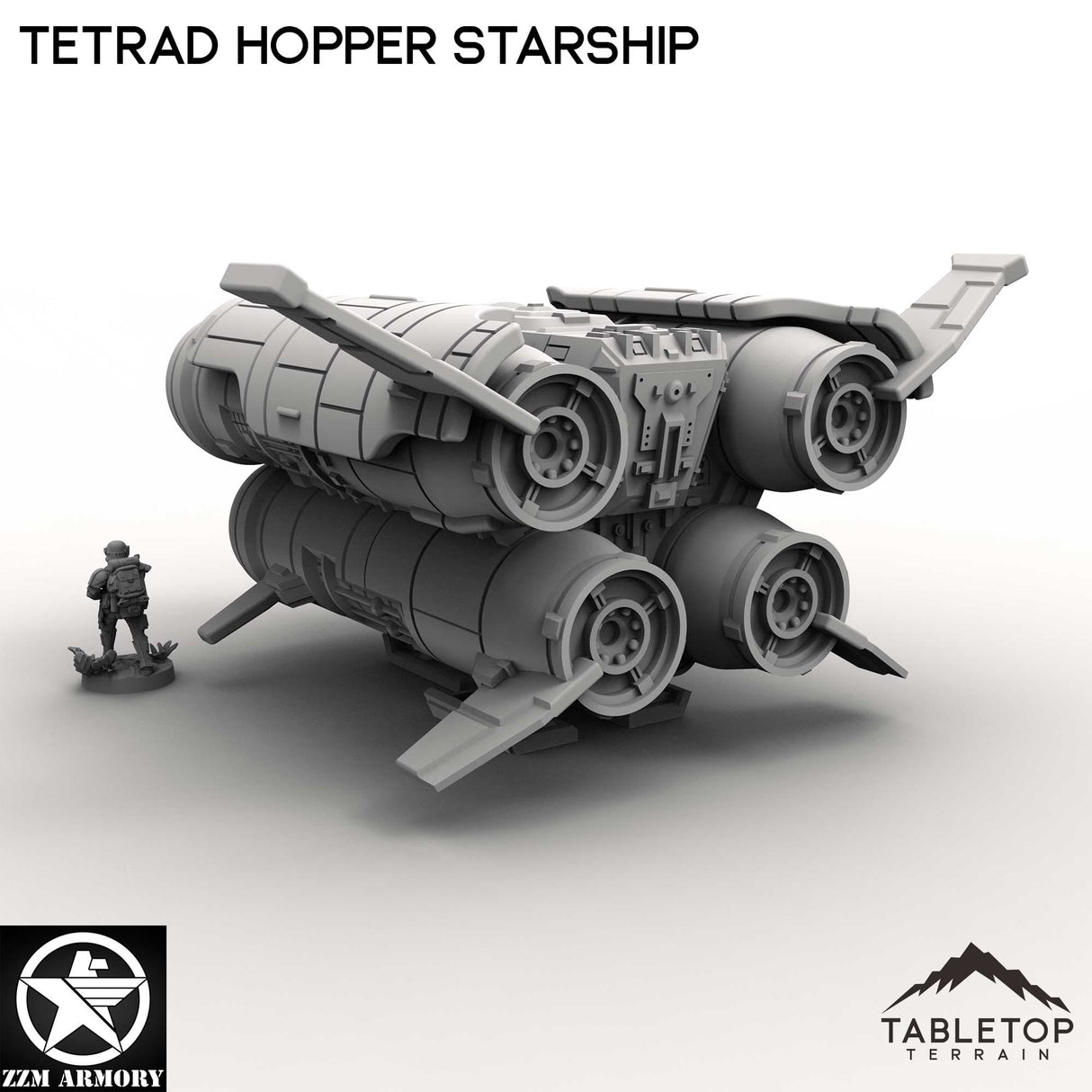 Tabletop Terrain Ship Tetrad Hopper Starship