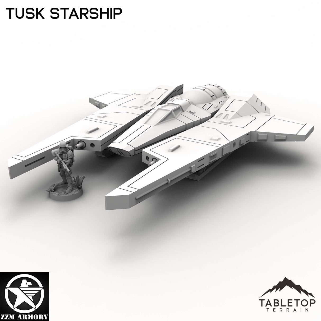 Tabletop Terrain Ship Tusk Starship