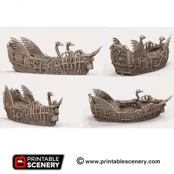 Tabletop Terrain Ship Undead Fluyt - Undead Pirate Ship