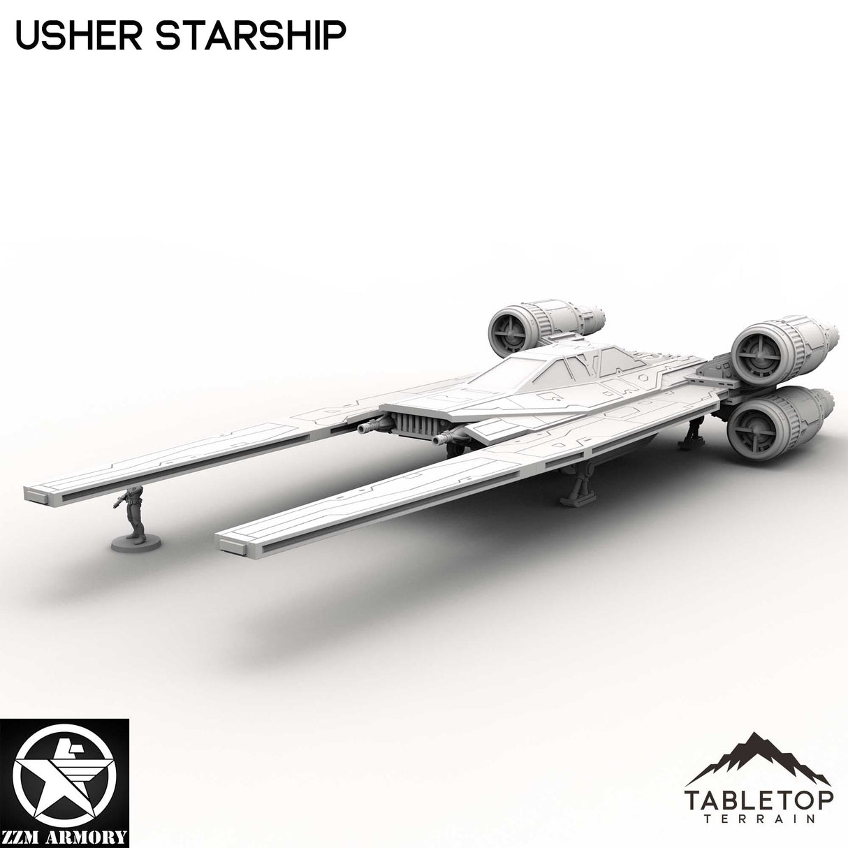 Tabletop Terrain Ship Usher Starship