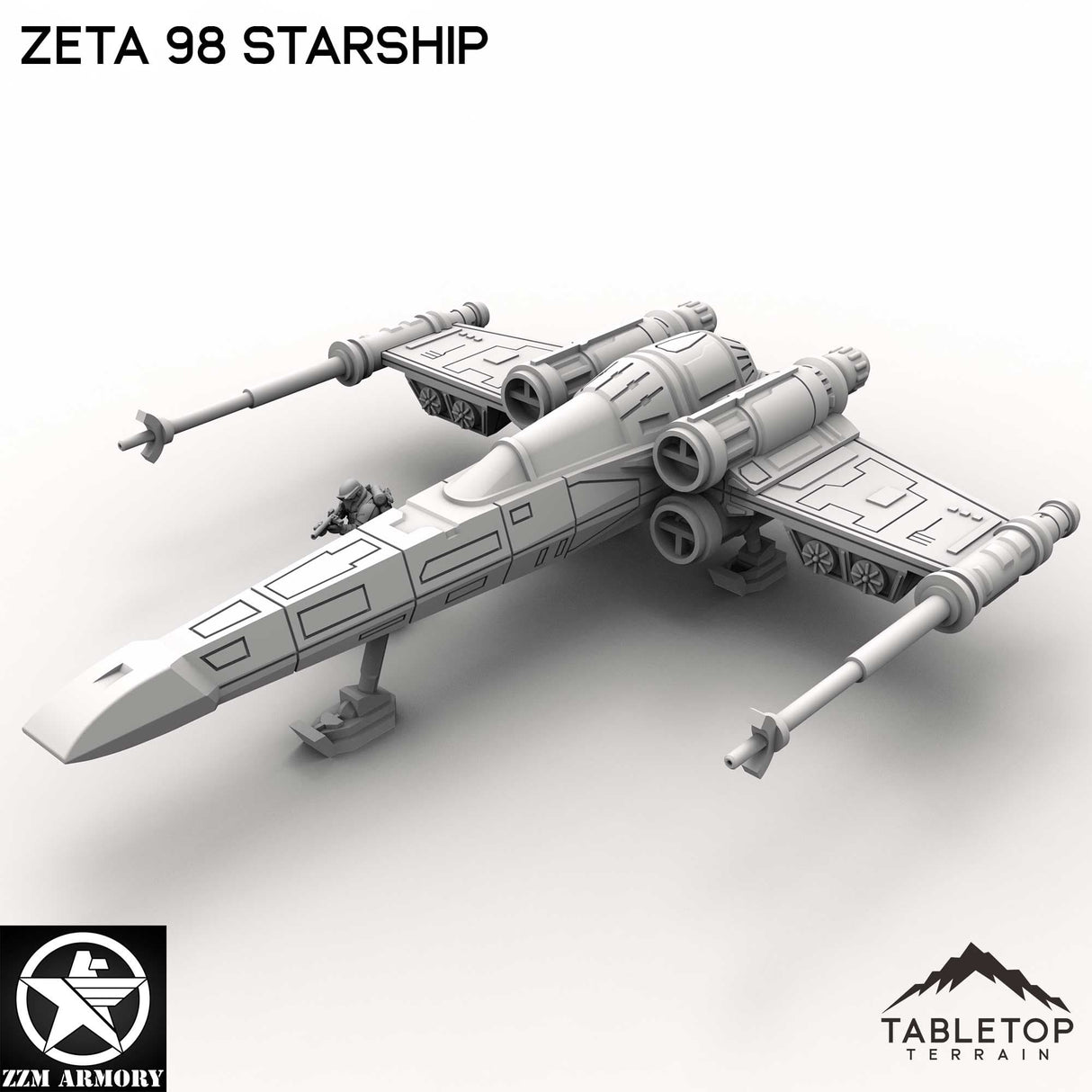 Tabletop Terrain Ship Zeta 98 Starship