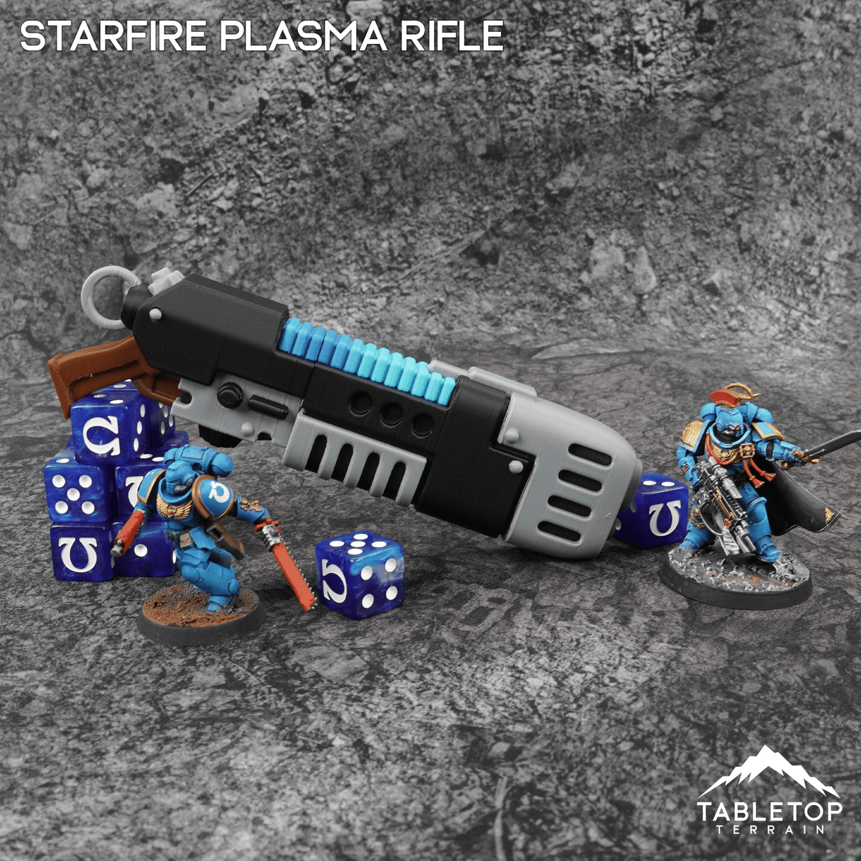 Tabletop Terrain Starfire Plasma Rifle Grimdark Armory - Mini Weapon Props
