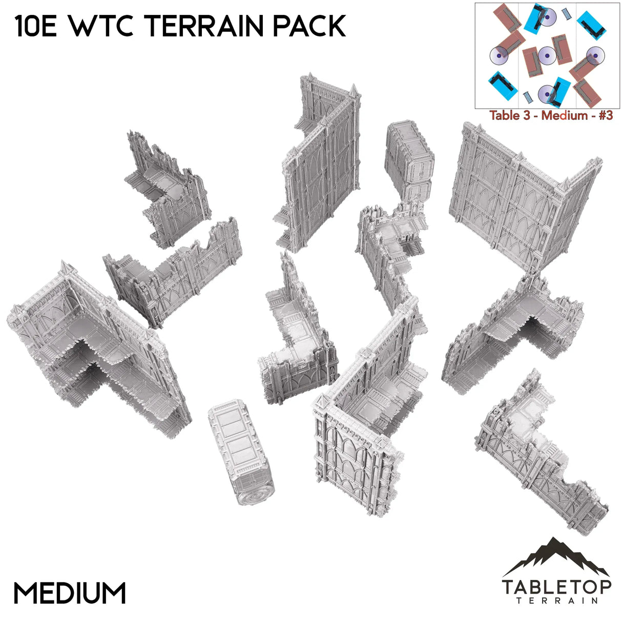 Tabletop Terrain Terrain 10e WTC Terrain Pack - Smoke & Steel