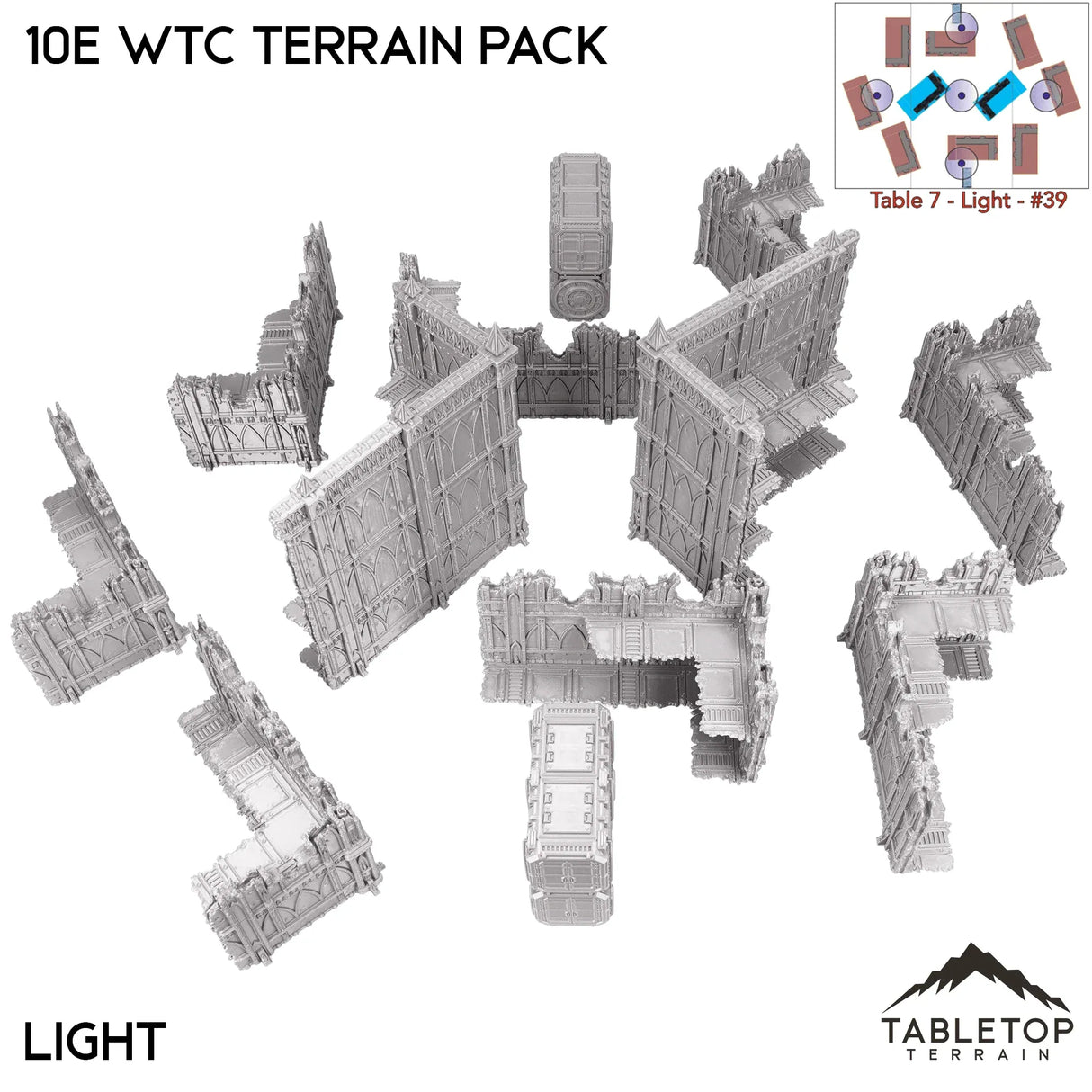 Tabletop Terrain Terrain 10e WTC Terrain Pack - Smoke & Steel
