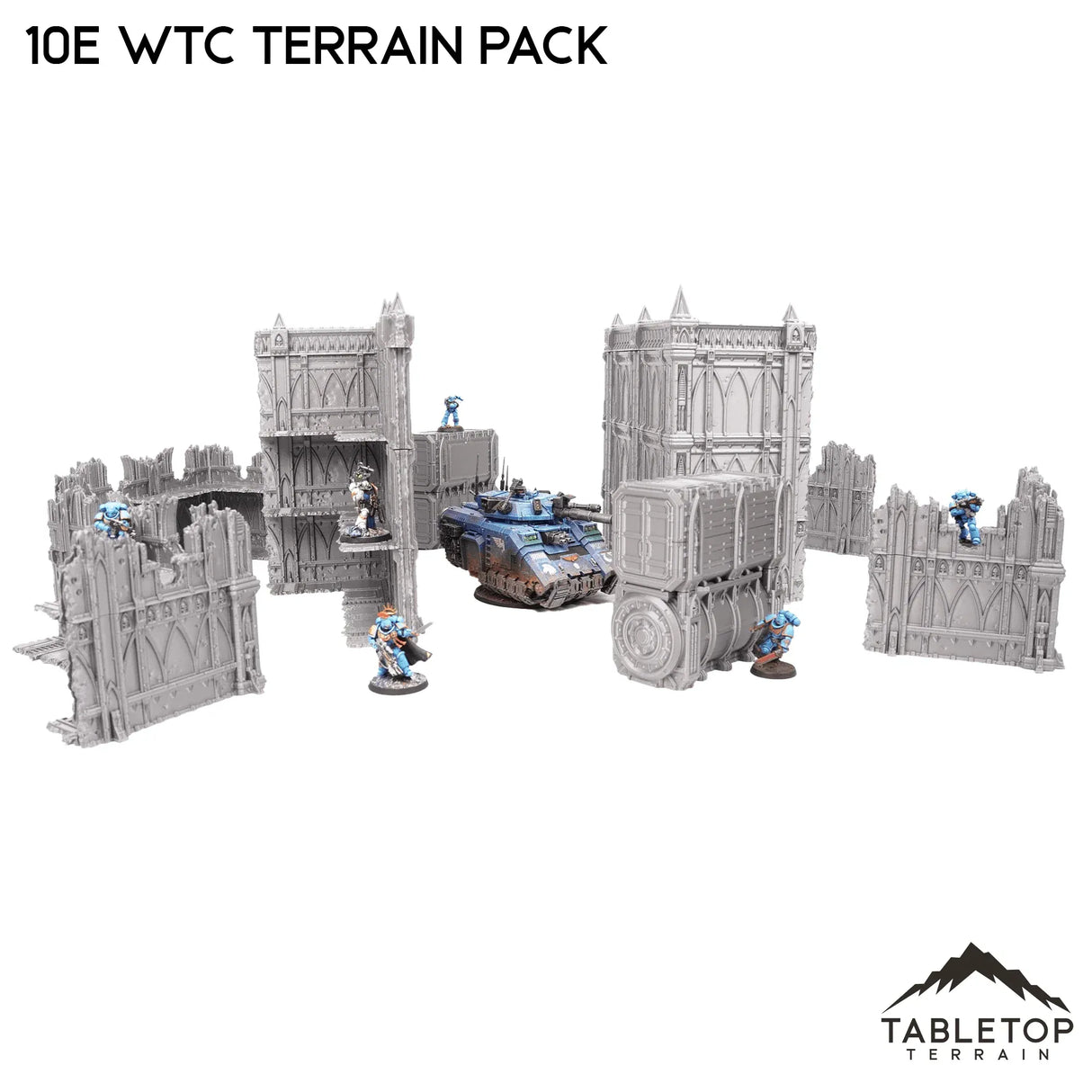 Tabletop Terrain Terrain 10e WTC Terrain Pack - Smoke & Steel